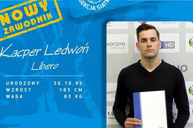 Kacper Ledwoń zamyka skład MCKiS Jaworzno