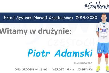 Piotr Adamski nowym rozgrywającym Exact Systems Norwid