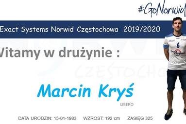 Marcin Kryś zawodnikiem Norwid Częstochowa