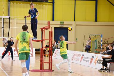Sobota z KRISPOL 1. Ligą Mężczyzn: SMS PZPS I Spała - ZAKSA Strzelce Opolskie 1:3