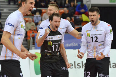 Czwartek z KRISPOL 1. Ligą Mężczyzn: BBTS Bielsko-Biała - KFC Gwardia Wrocław 3:2