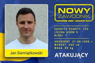 Jan Siemiątkowski atakującym MCKiS Jaworzno