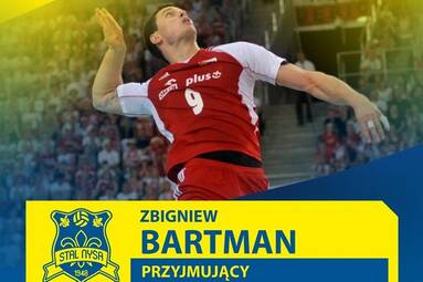 Zbigniew Bartman przyjmującym Stali