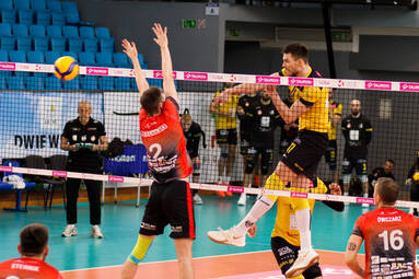 1/4 finału TAURON 1. Ligi: LUK Politechnika Lublin - Mickiewicz Kluczbork 3:1