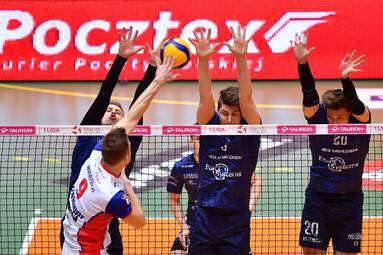 1/4 finału TAURON 1. Ligi: eWinner Gwardia Wrocław - Exact Systems Norwid Częstochowa 3:2