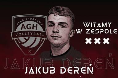 Jakub Dereń dołącza do AZS AGH Kraków