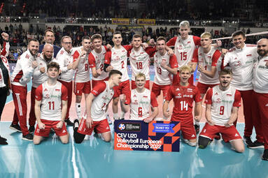 Reprezentacja Polski U20 z awansme na ME