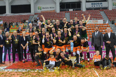 Niedziela z TAURON 1. Ligą - finał: BBTS Bielsko-Biała - MKS Będzin 3:2. BBTS Bielsko-Biała ze złotym medalem i awansem do PlusLigi!