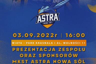 3 września prezentacja MKTS Astry Nowa Sól 