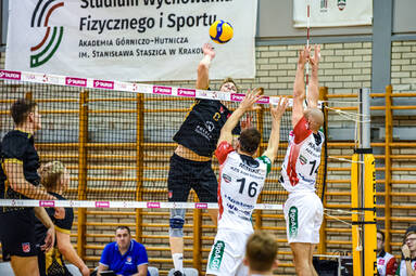 Sobota z TAURON 1. Ligą Mężczyzn: AZS AGH Kraków - SMS PZPS Spała 3:0