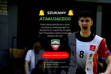 AZS AGH Kraków poszukuje atakującego!