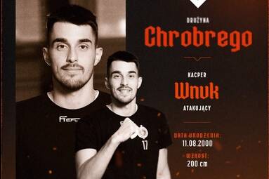 Kacper Wnuk nowym atakującym KGHM SPS Chrobrego Głogów