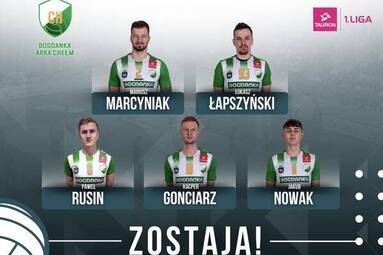 Pięciu zostaje w Bogdance Arce Chełm