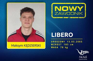 Maksym Kędzierski w MCKiS Jaworzno