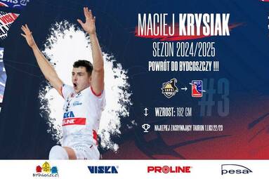 Maciej Krysiak wraca do Bydgoszczy
