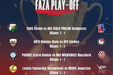 Faza play off PLS 1. Ligi. Każdy mecz ciekawy