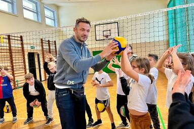 Były uśmiechy i rozmowy o siatkówce