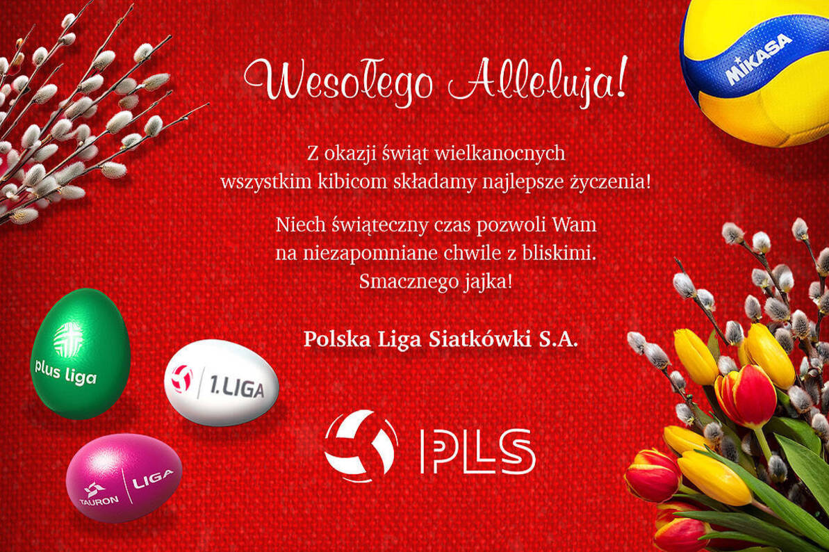 Życzenia od Rady Nadzorczej, Zarządu oraz Pracowników Polskiej Ligi Siatkówki