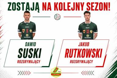 Dawid Suski i Jakub Rutkowski zostają w Tomaszowie Mazowickim