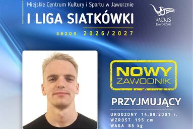 Jakub Kraut dołącza do zespołu MCKiS Jaworzno