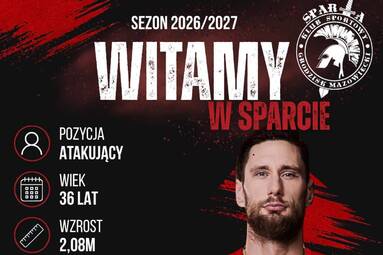 Bartosz Krzysiek wzmacnia KS Spartę Grodzisk Mazowiecki